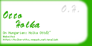otto holka business card